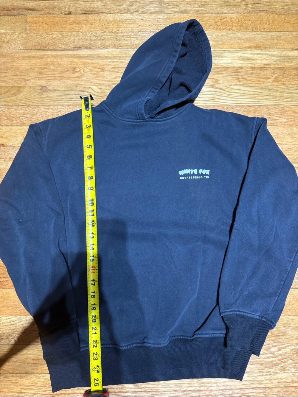 White Fox Black With White Lettering Sweatshirt/ Hoodie